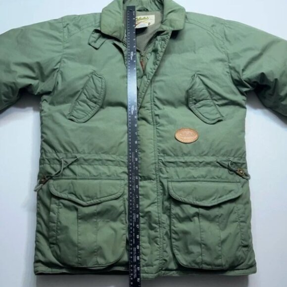 Cabela's Goose Down Field Jacket Mens Medium Fleece Lined Removable Hood READ - Picture 8 of 16